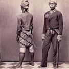 Javanese policeman with prisoner